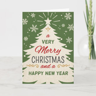 Retro Christmas Holiday Card