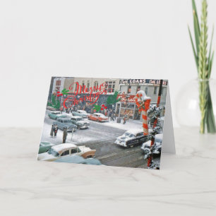 Retro Christmas Holiday Card