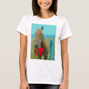 retro Christmas Horse T-Shirt