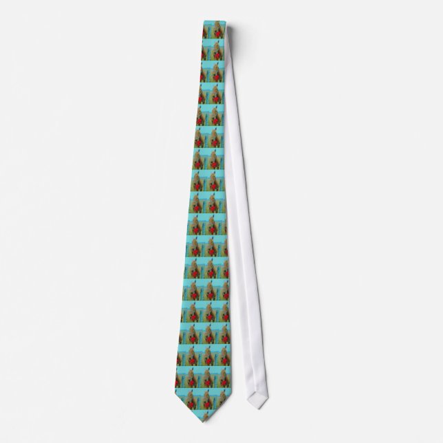 retro Christmas Horse Tie (Front)