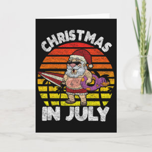 Retro Christmas In July Card