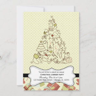 Retro Christmas Invitation