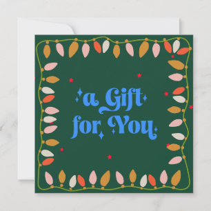 Retro  Christmas Lights Gift Certificate
