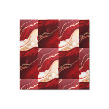 Retro Christmas Marble Elegance – Premium Wrapped