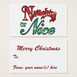 Retro Christmas, Naughty or Nice Red Green Letters