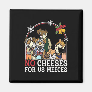 Retro Christmas No Cheese 90s For Us Music Meeces  Magnet