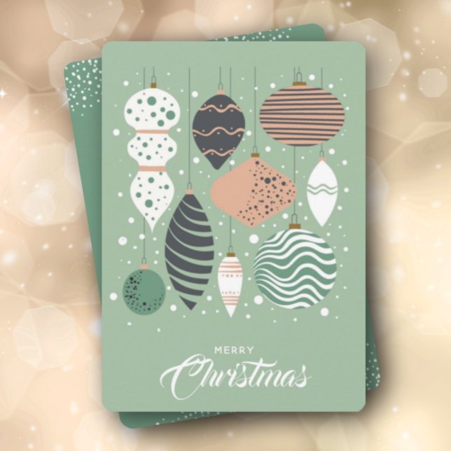 Retro Christmas Non-Photo Holiday Card (Creator Uploaded)