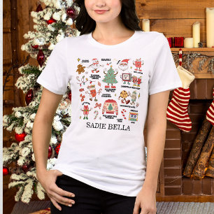 Retro Christmas Nostalgic Green And Red Tri-Blend Shirt