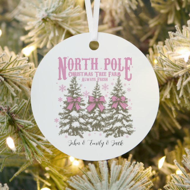Retro Christmas Ornament – North Pole  (Insitu)