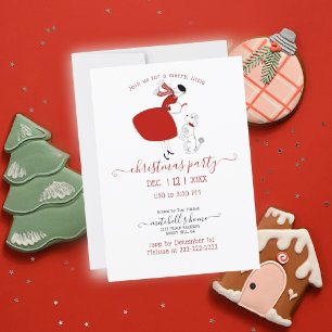 Retro Christmas Party Invitation