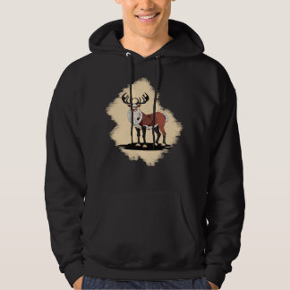 Retro Christmas Reindeer Hoodie