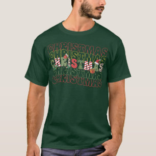 Retro Christmas Santa Merry Christmas Family Pajam T-Shirt