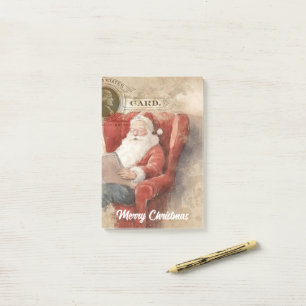 Retro Christmas Santa Post-it Notes