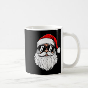 Retro Christmas Shirts Men Boys Santa Face With Su Coffee Mug