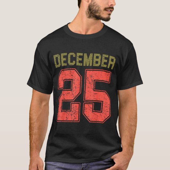 Retro Christmas Shirts Men Women December 25 Xmas  (Front)