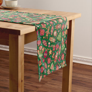 Retro Christmas Short Table Runner