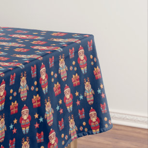 Retro Christmas Tablecloth