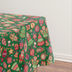 Retro Christmas Tablecloth