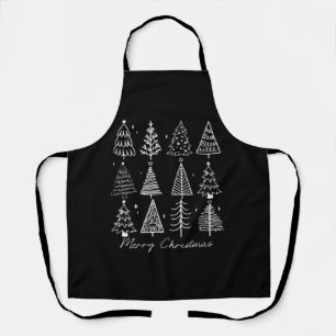 Retro Christmas Tree Classic Apron