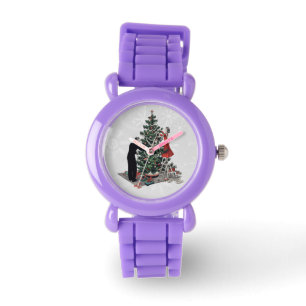 Retro Christmas Tree Watch