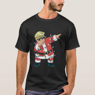 Retro Christmas Trump Dab Dance Xmas Men Women Boy T-Shirt