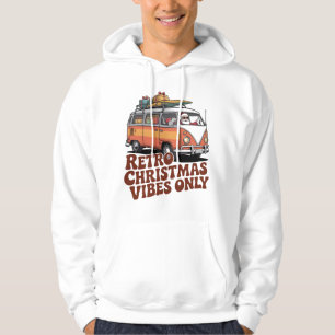 Retro Christmas Vibes Only Vintage Santa T-Shirt Hoodie