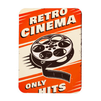 ''Retro CINEMA'' Flexible Magnet