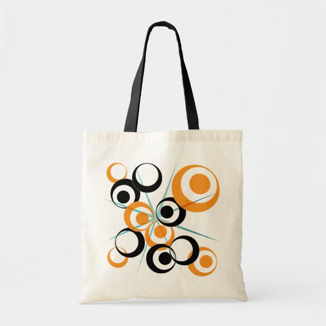 Retro Circle design Tote Bag (Front)