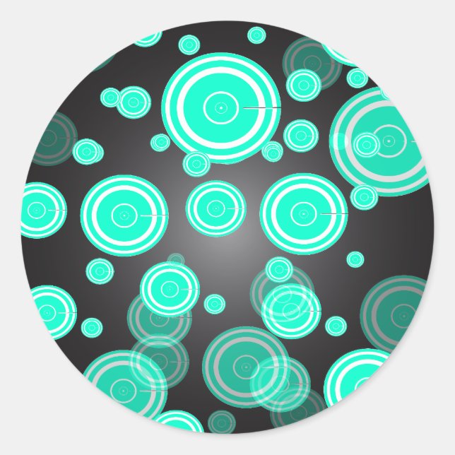 Retro Circle Stickers (Front)