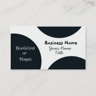 Retro Circles Business Card