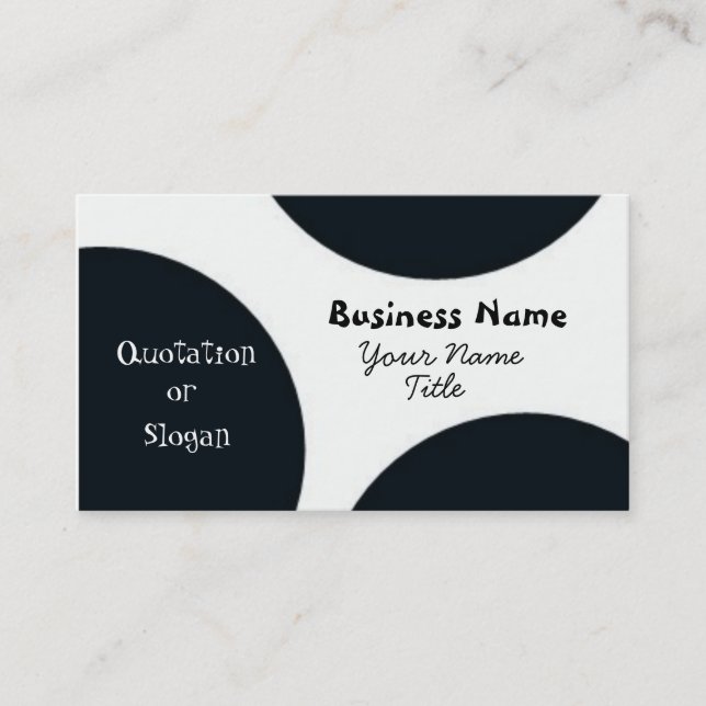 Retro Circles Business Card (Front)