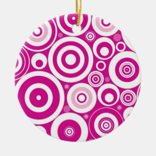Retro Circles Christmas Ornament