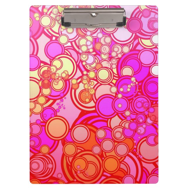 Retro Circles Clipboard (Front)