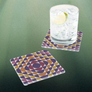 Retro Circles Coaster   Mid-Century Modern