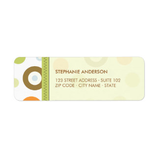 Retro Circles Fun labels
