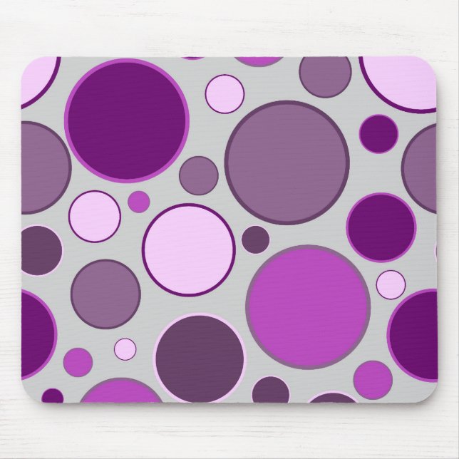 retro circles mouse mat (Front)