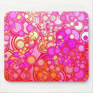 Retro Circles Mouse Mat