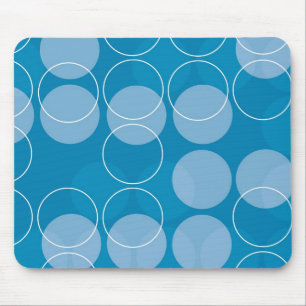 Retro circles mouse mat