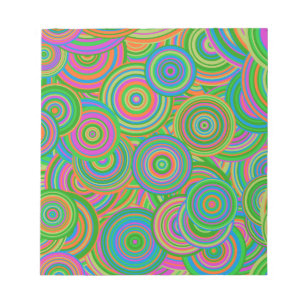 retro circles notepad