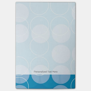 Retro circles post-it notes