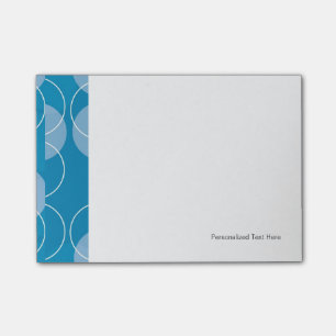Retro circles post-it notes