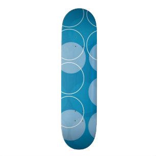 Retro circles skateboard