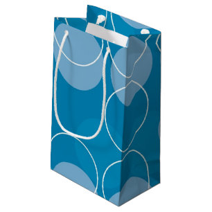 Retro circles small gift bag
