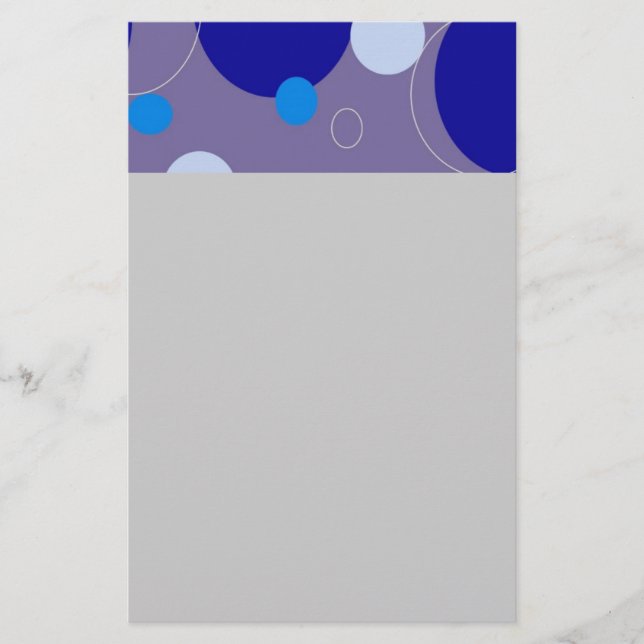 Retro Circles Stationery (Front)