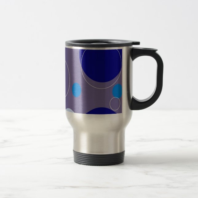 Retro Circles Travel Mug (Right)