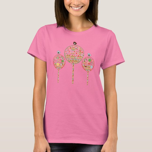 Retro Circles Tree Shirt (Front)