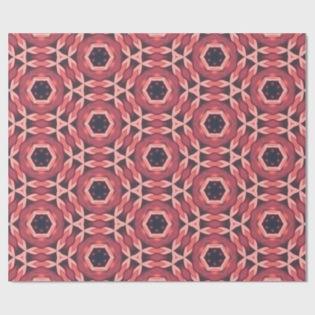 Retro Circles Wrapping Paper (Flat)