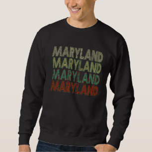 Retro Citizen Proud America State Flag Vintage Mar Sweatshirt
