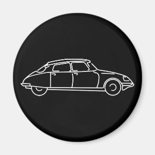 Retro Citroen DS 19 of the shark Magnet