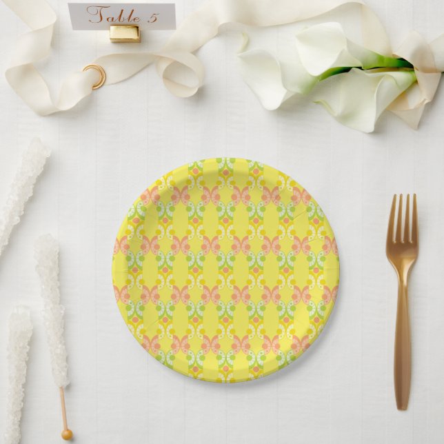 Retro Citrus 7" Paper Plates (Wedding)